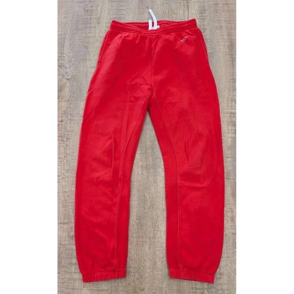 Rag & Bone City Terry Sweatpants Womens Medium Battle Red Organic Cotton Joggers